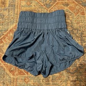 Blue Free People This Way Home Shorts